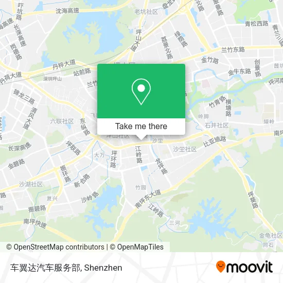 车翼达汽车服务部 map
