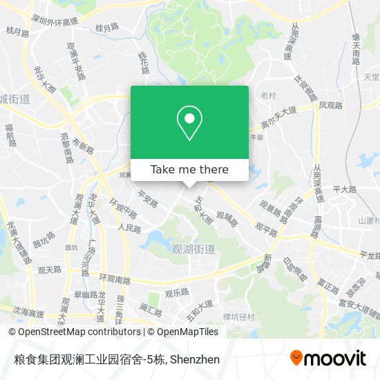 粮食集团观澜工业园宿舍-5栋 map