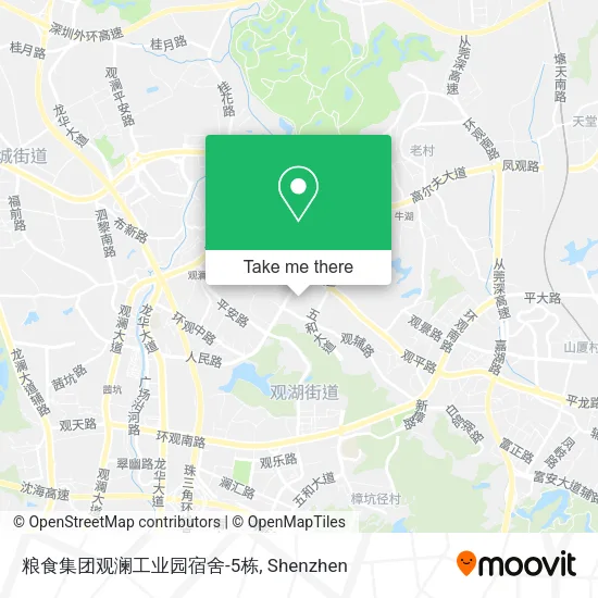 粮食集团观澜工业园宿舍-5栋 map