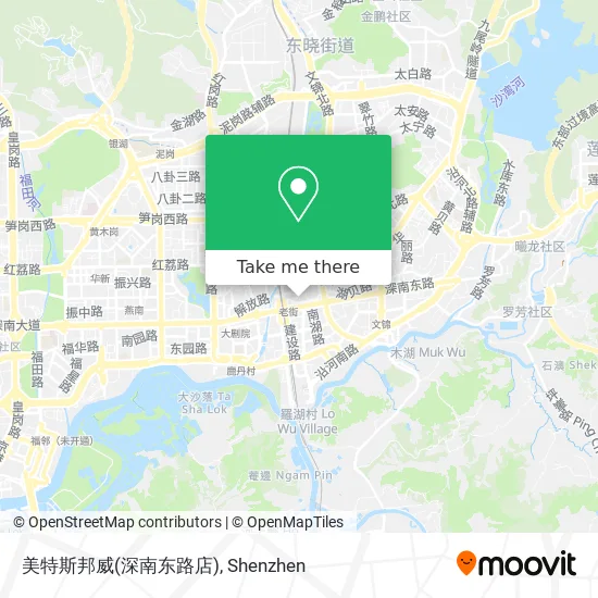 美特斯邦威(深南东路店) map