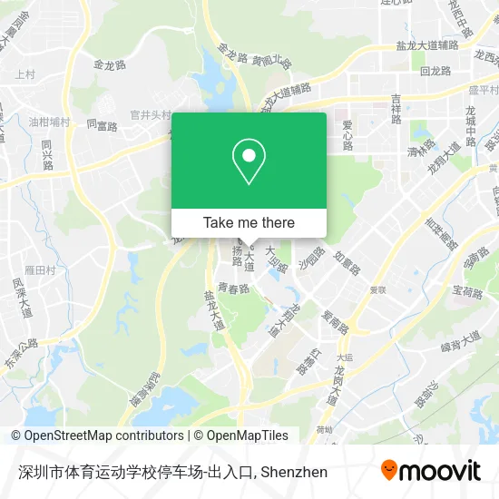 深圳市体育运动学校停车场-出入口 map