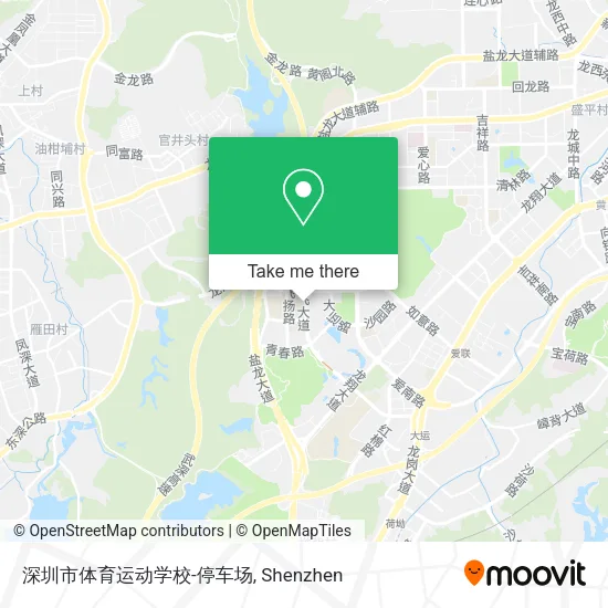 深圳市体育运动学校-停车场 map