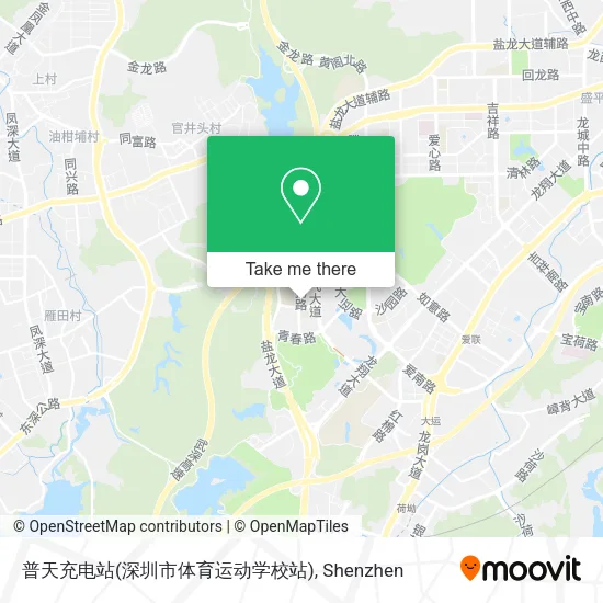 普天充电站(深圳市体育运动学校站) map