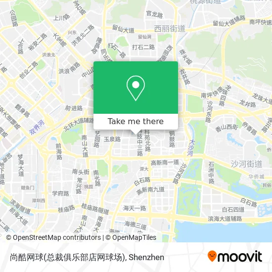 尚酷网球(总裁俱乐部店网球场) map