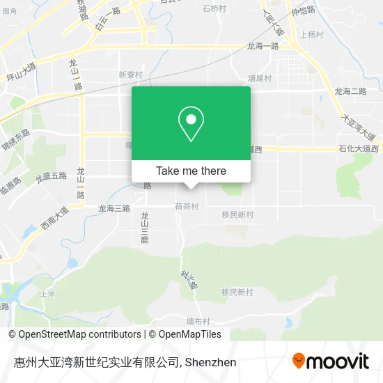 惠州大亚湾新世纪实业有限公司 map