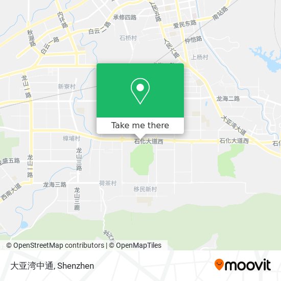 大亚湾中通 map