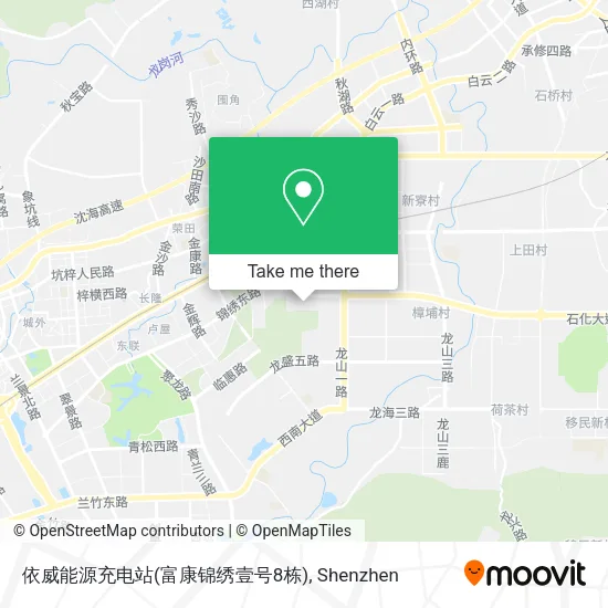 依威能源充电站(富康锦绣壹号8栋) map