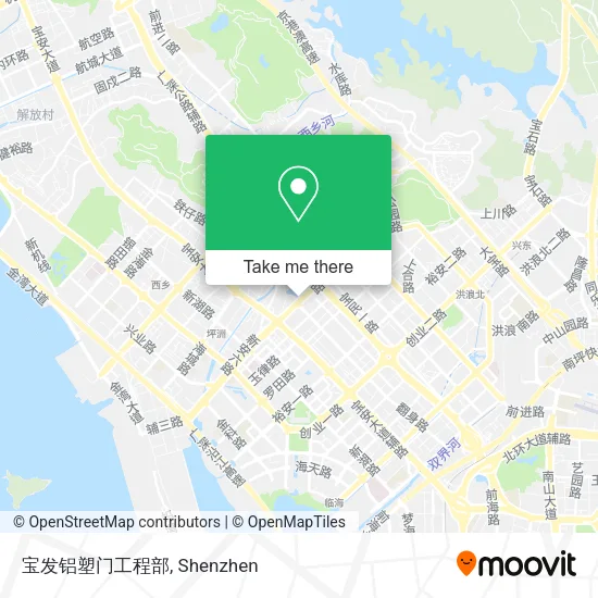 宝发铝塑门工程部 map