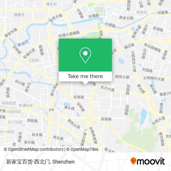 新家宝百货-西北门 map