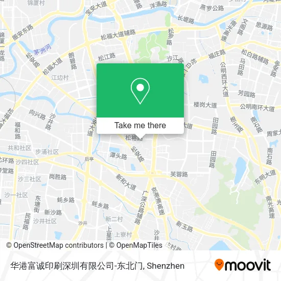 华港富诚印刷深圳有限公司-东北门 map