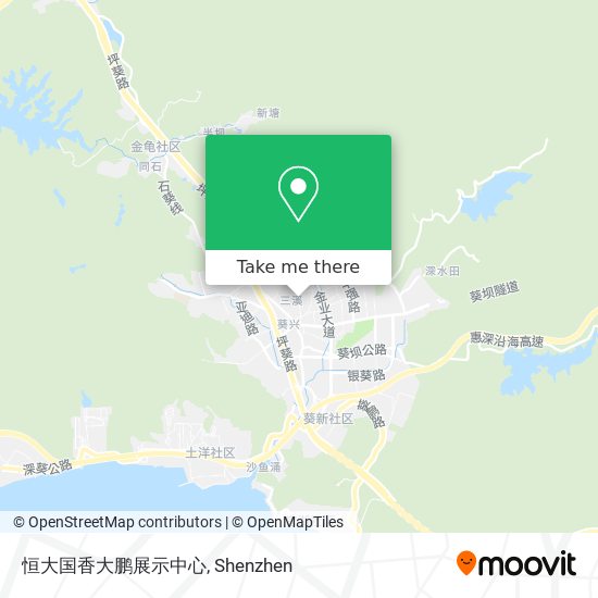 恒大国香大鹏展示中心 map
