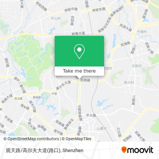 观天路/高尔夫大道(路口) map