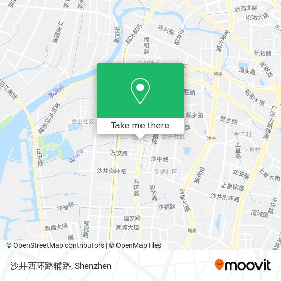 沙井西环路辅路 map