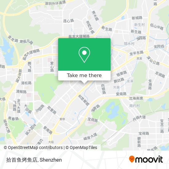 拾首鱼烤鱼店 map