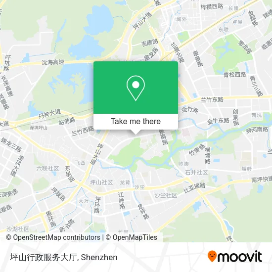 坪山行政服务大厅 map