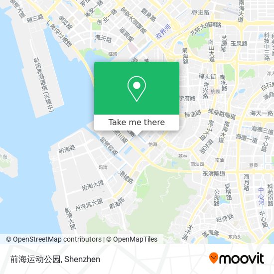 前海运动公园 map