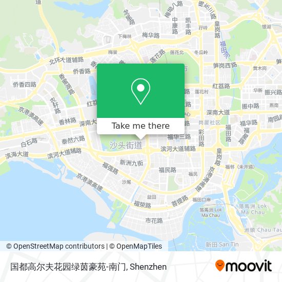 国都高尔夫花园绿茵豪苑-南门 map