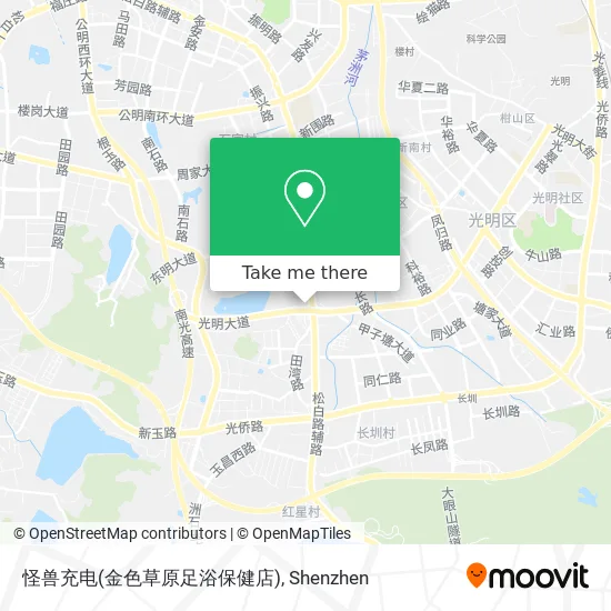 怪兽充电(金色草原足浴保健店) map