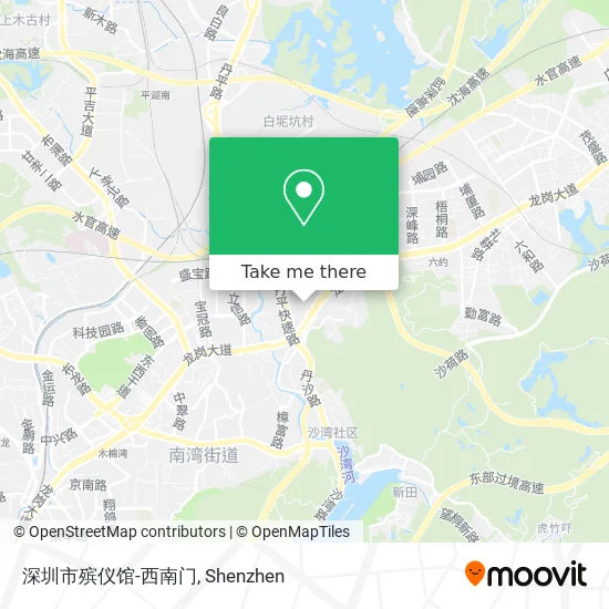 深圳市殡仪馆-西南门 map