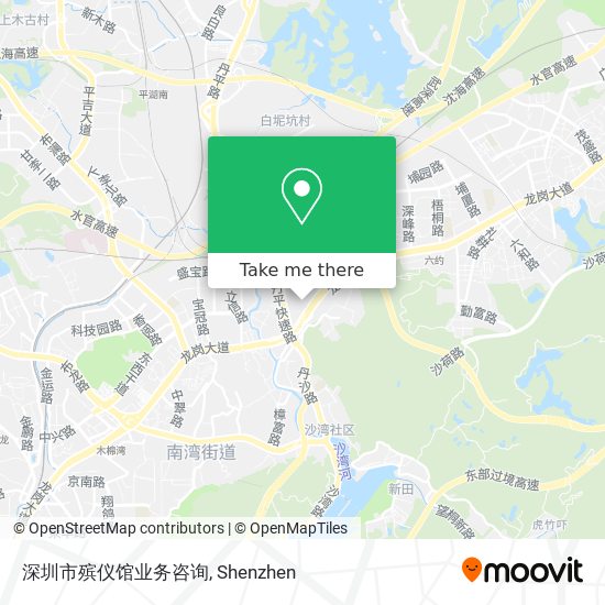 深圳市殡仪馆业务咨询 map