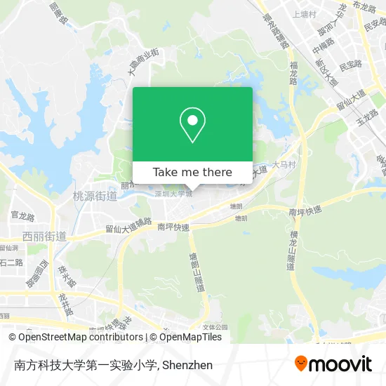 南方科技大学第一实验小学 map