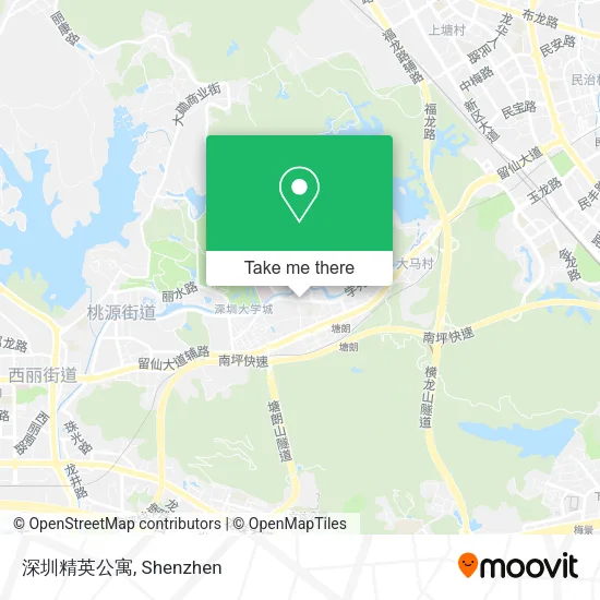 深圳精英公寓 map