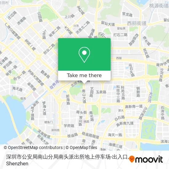 深圳市公安局南山分局南头派出所地上停车场-出入口 map