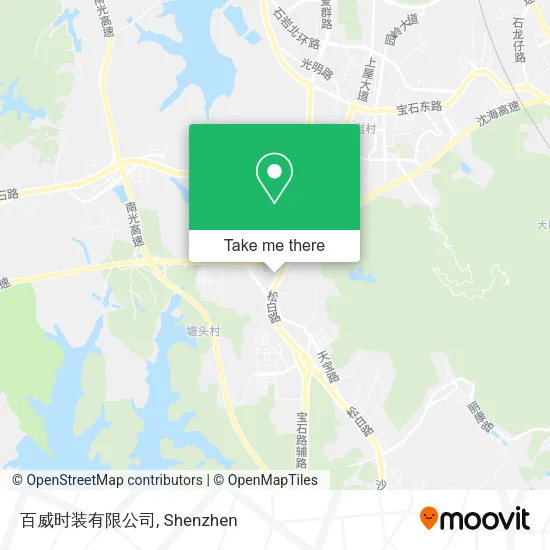 百威时装有限公司 map