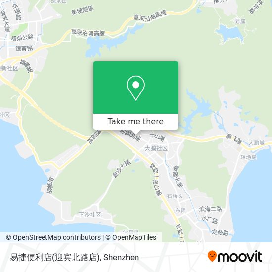 易捷便利店(迎宾北路店) map