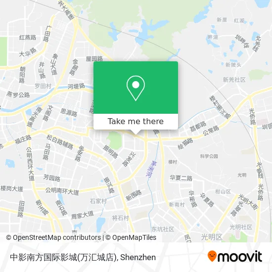 中影南方国际影城(万汇城店) map