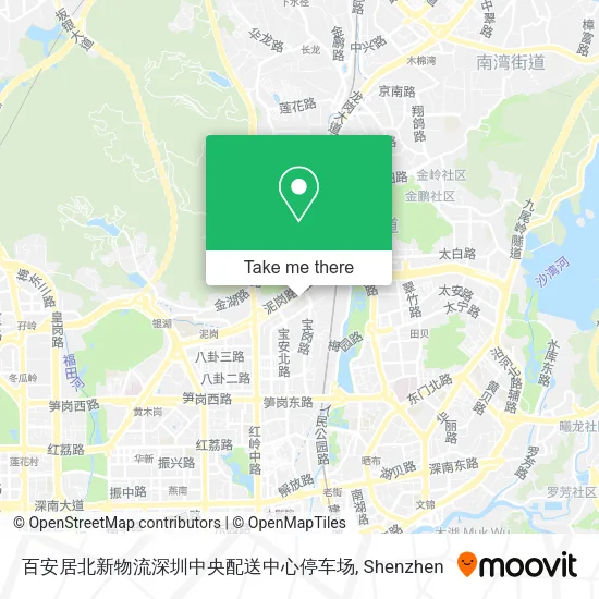 百安居北新物流深圳中央配送中心停车场 map
