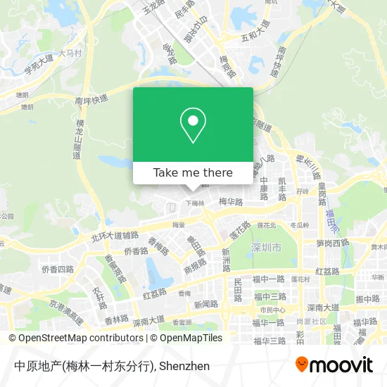 中原地产(梅林一村东分行) map