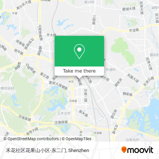 禾花社区花果山小区-东二门 map