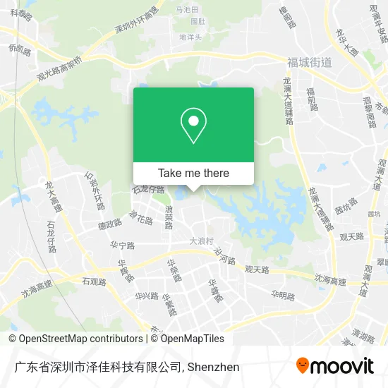 广东省深圳市泽佳科技有限公司 map