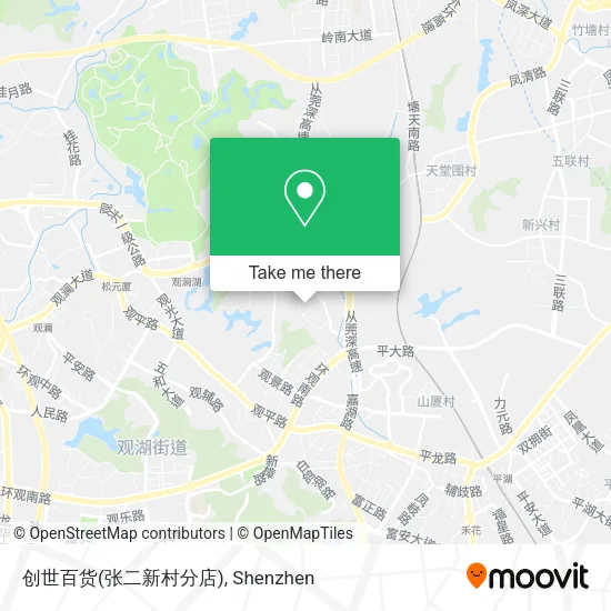 创世百货(张二新村分店) map