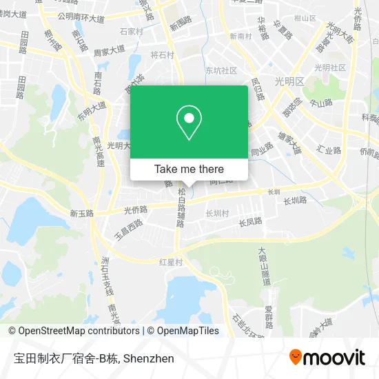 宝田制衣厂宿舍-B栋 map