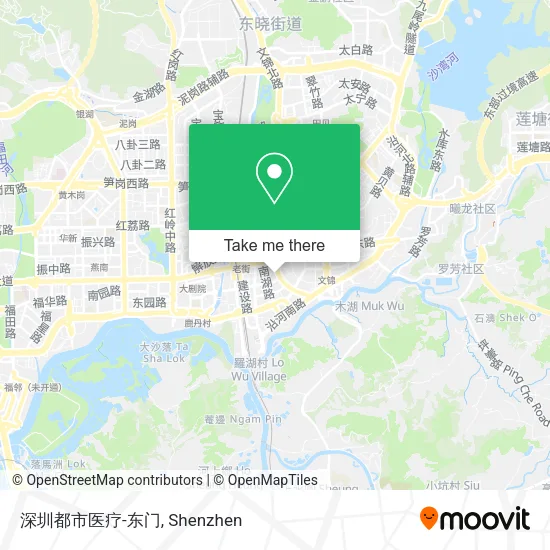 深圳都市医疗-东门 map