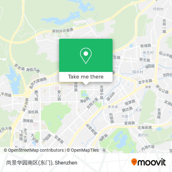 尚景华园南区(东门) map