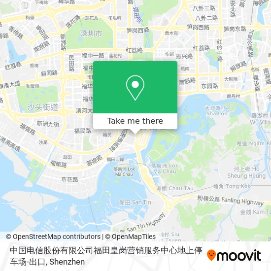 中国电信股份有限公司福田皇岗营销服务中心地上停车场-出口 map