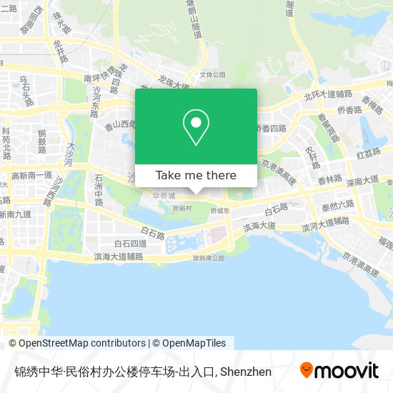 锦绣中华·民俗村办公楼停车场-出入口 map