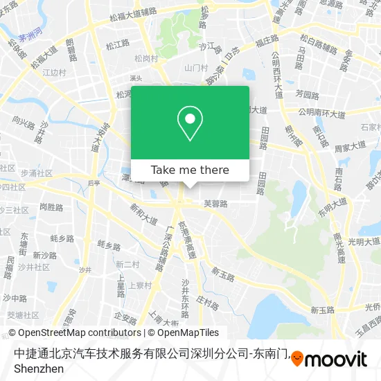 中捷通北京汽车技术服务有限公司深圳分公司-东南门 map