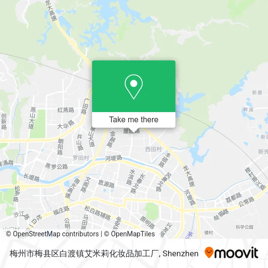 梅州市梅县区白渡镇艾米莉化妆品加工厂 map