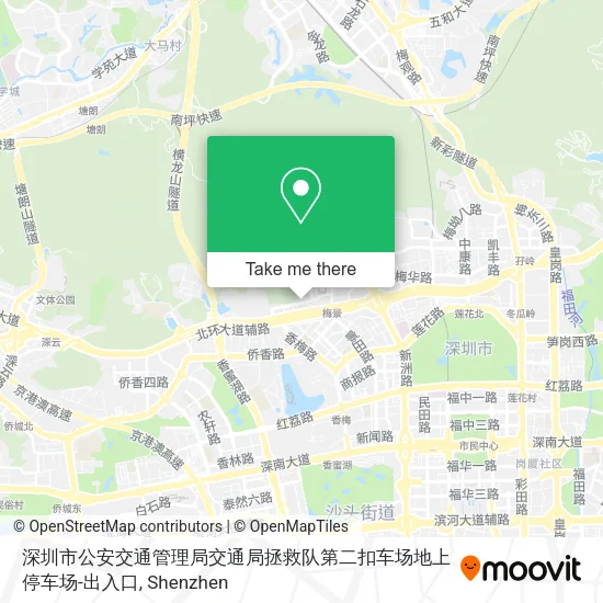 深圳市公安交通管理局交通局拯救队第二扣车场地上停车场-出入口 map