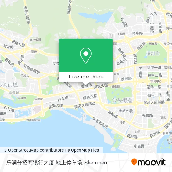乐满分招商银行大厦-地上停车场 map