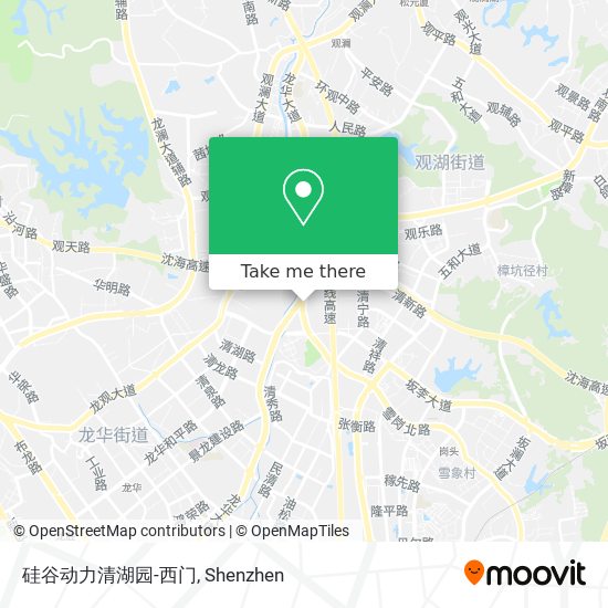硅谷动力清湖园-西门 map