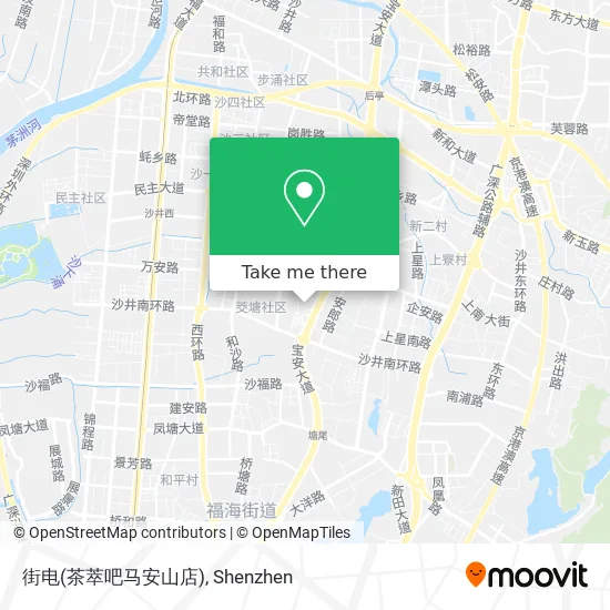 街电(茶萃吧马安山店) map