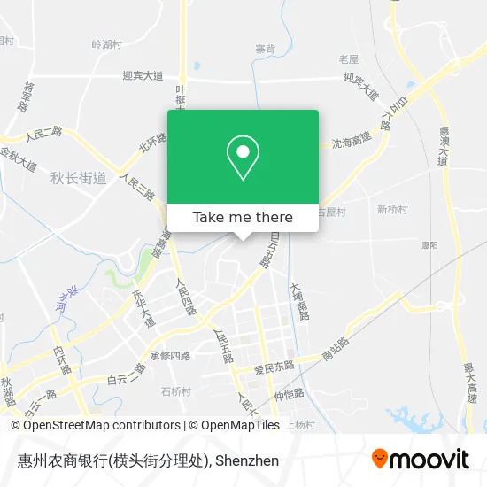 惠州农商银行(横头街分理处) map