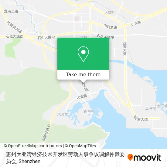 惠州大亚湾经济技术开发区劳动人事争议调解仲裁委员会 map