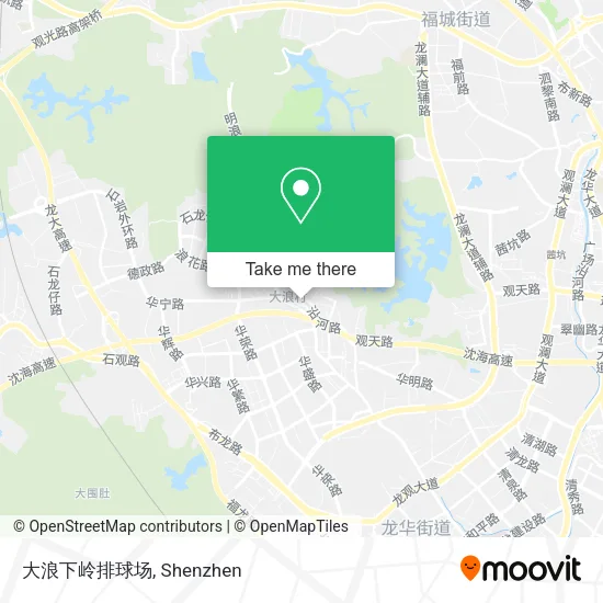 大浪下岭排球场 map