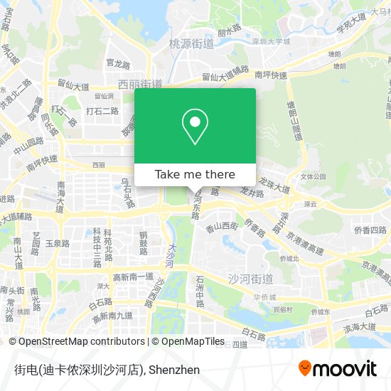 街电(迪卡侬深圳沙河店) map